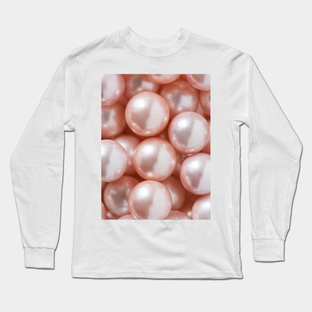 Pink Pearls Long Sleeve T-Shirt by NewburyBoutique